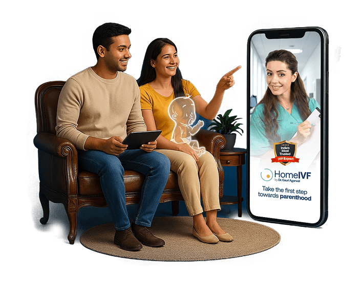 Couple with IVF App