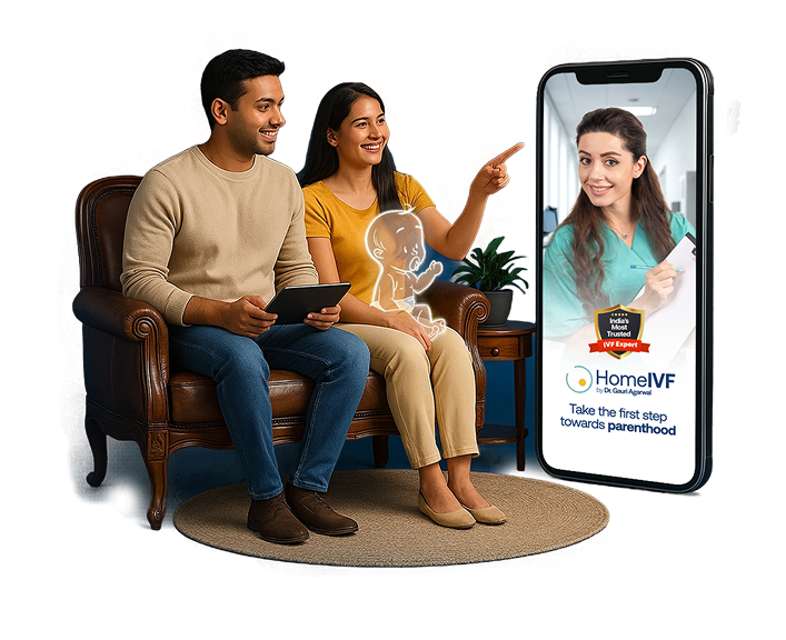 Couple with IVF App