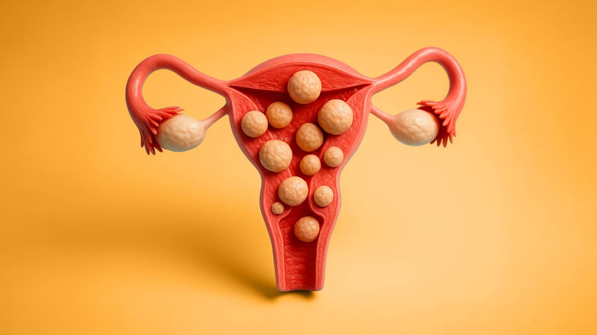 Uterine fibroids are non-cancerous growths inside the womb that may affect implantation and fertility depending on their size and location.
