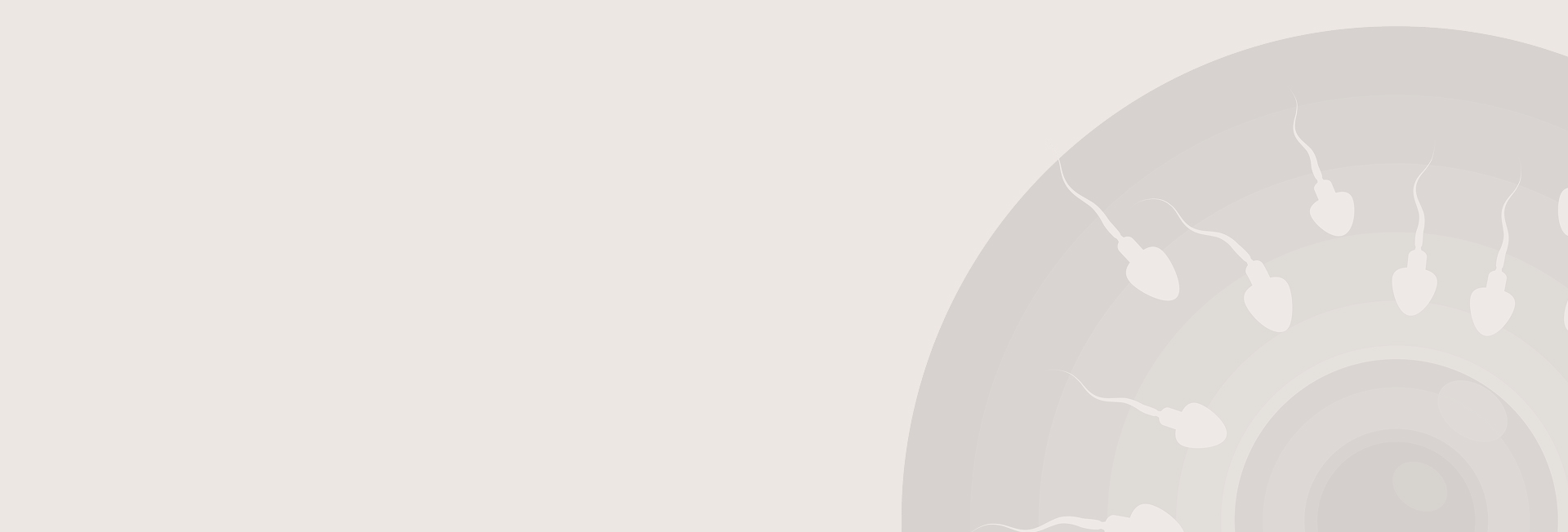 HomeIVF fertility science background visual — sperm and egg fertilisation
