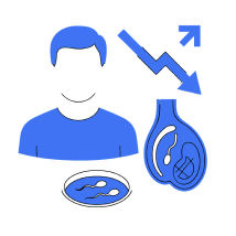 Male fertility factors awareness visual for HomeIVF